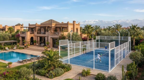 Découvrez notre villa de prestige avec espace padel à Marrakech